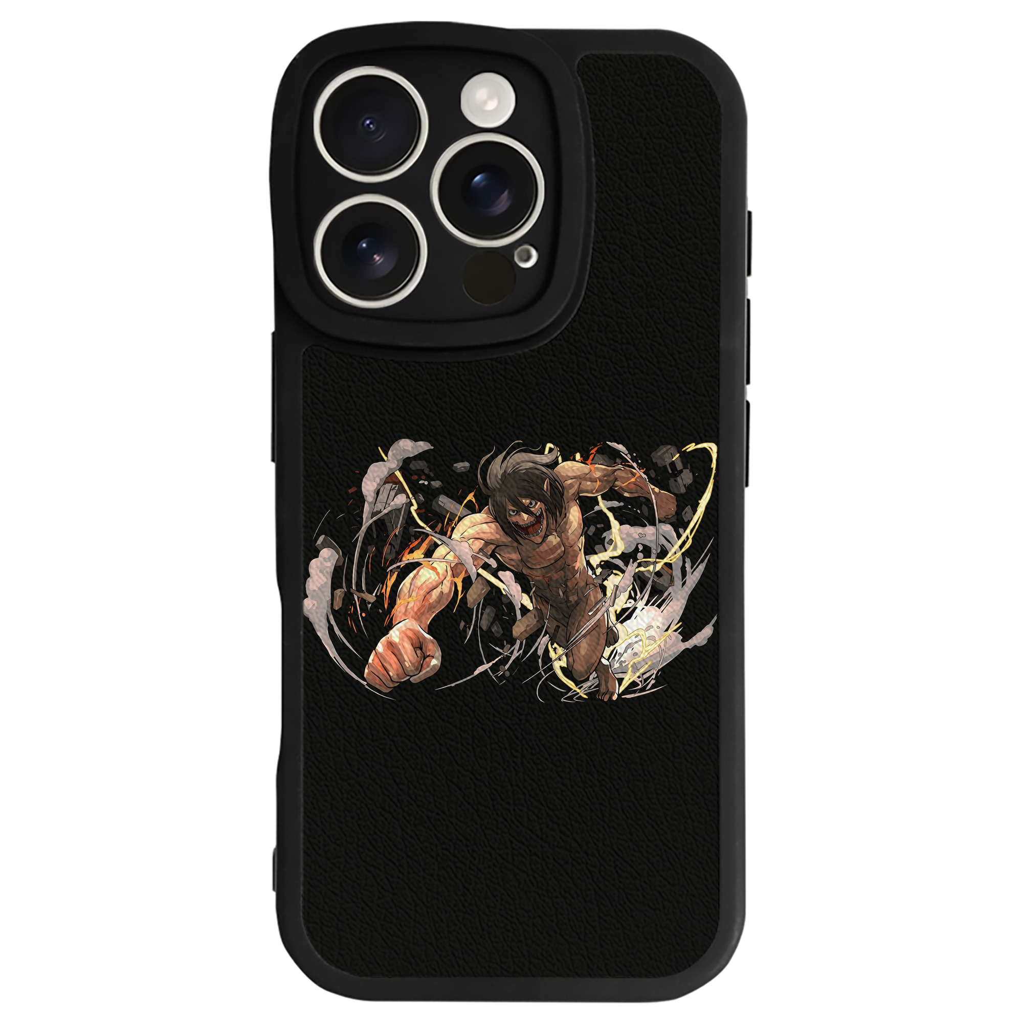 （画像用） 進撃の巨人 Attack on Titan 【iPhone 16シリーズ対応】シリコンスマホケース（レザー調） 材質：シリコン
